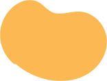 orange bean shape graphic