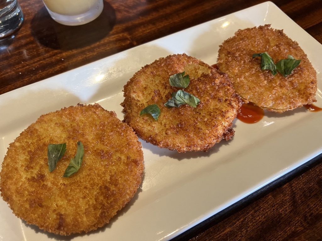 Fried green tomatoes at Watermark