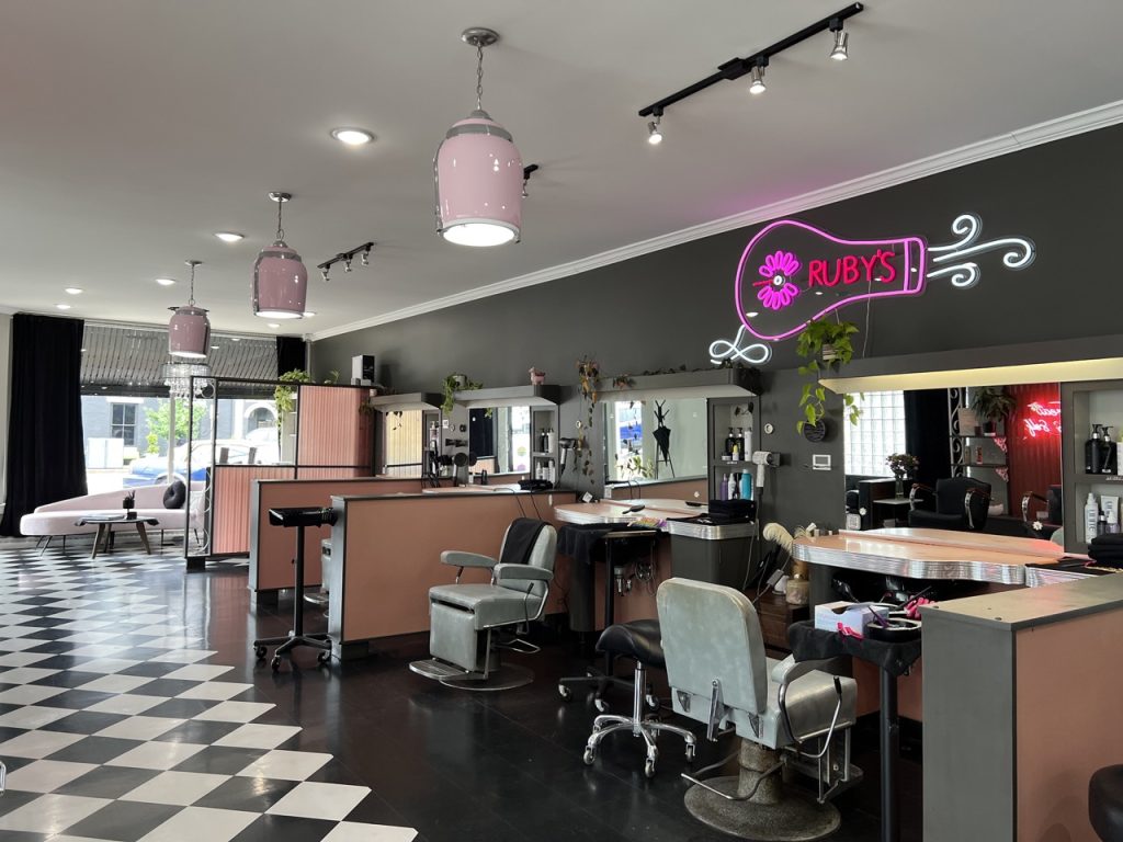 Ruby's Beauty Salon interior