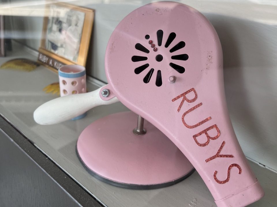 Ruby's Beauty Salon vintage hair dryer