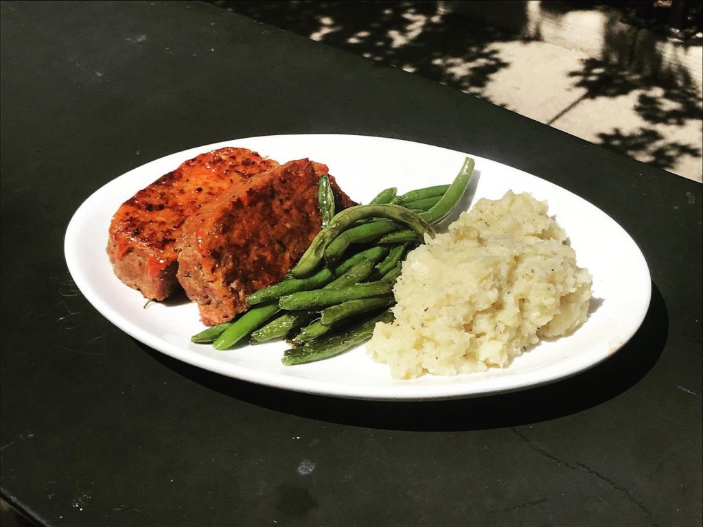 Lucky's vegan meatloaf