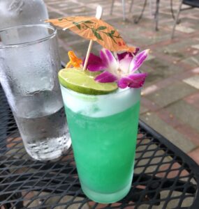 Blue Hawaiian cocktail at Lily's Dayton