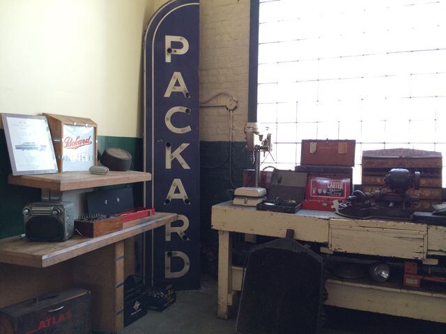 Inside the shop at Packard Museum in Dayton, Ohio