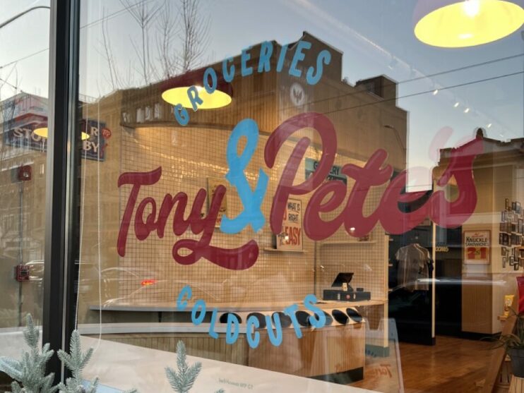 Tony & Pete's window in Dayton, Ohio