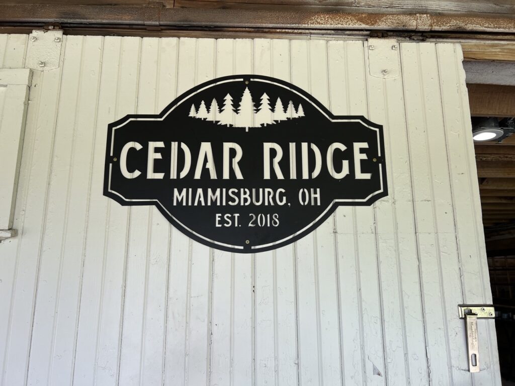 Cedar Ridge sign