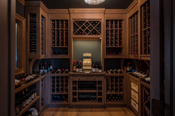 The Parlor wine cellar