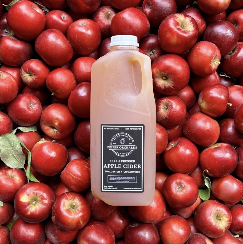 Peifer Orchards apple cider