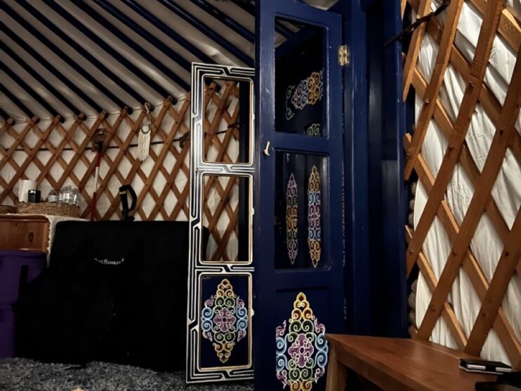 Door in yurt