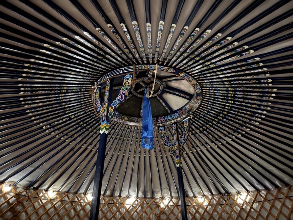 Yurt ceiling