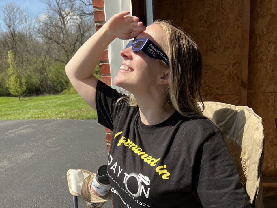 Me looking at the eclipse in 2024