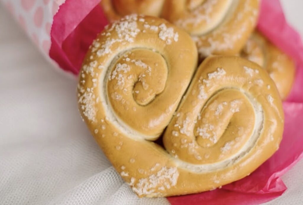 heart-shaped pretzels