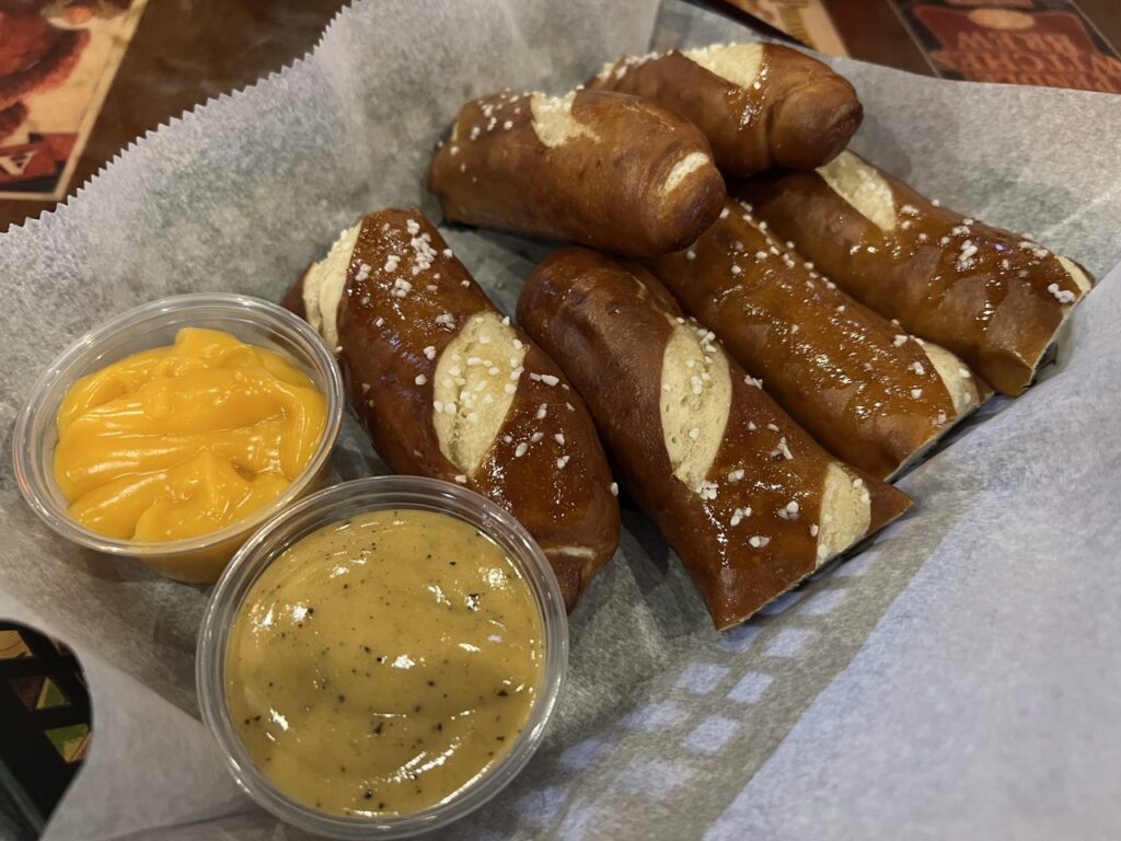 pretzels at Blind Bob's in Dayton, Ohio