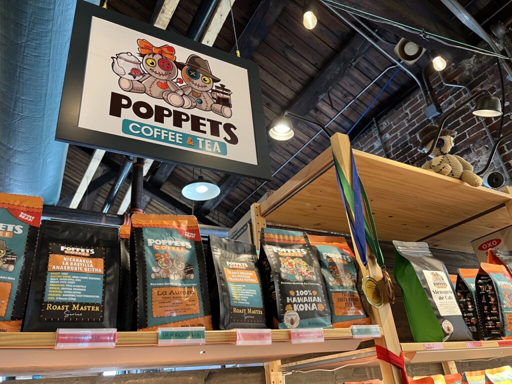 Poppets coffee sign Dayton ohio