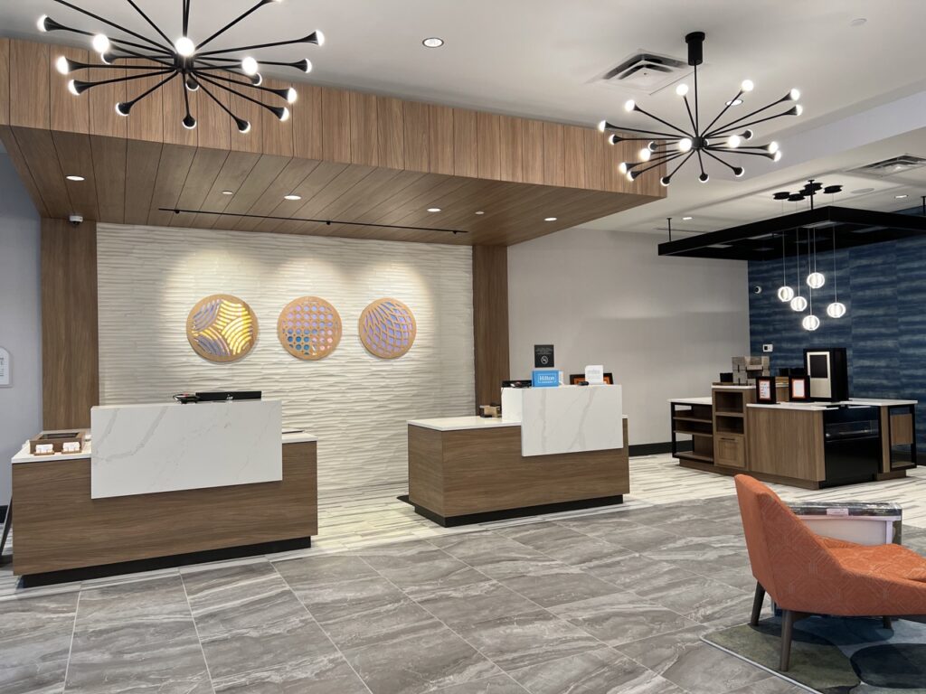 Lobby of Hilton Garden Inn Dayton