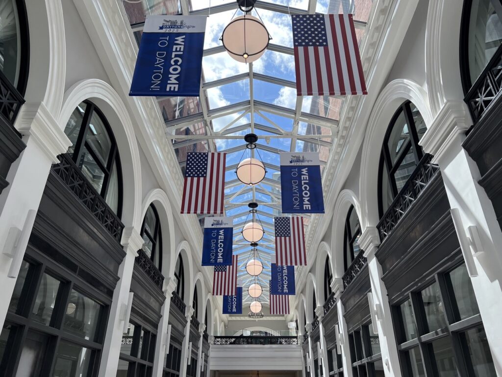 North Arcade set up for NATO visit