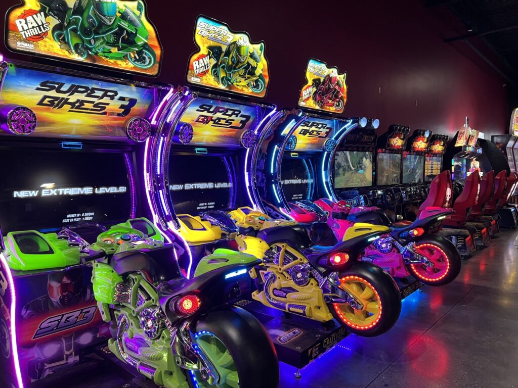 Super Bike games at Scene75 Dayton