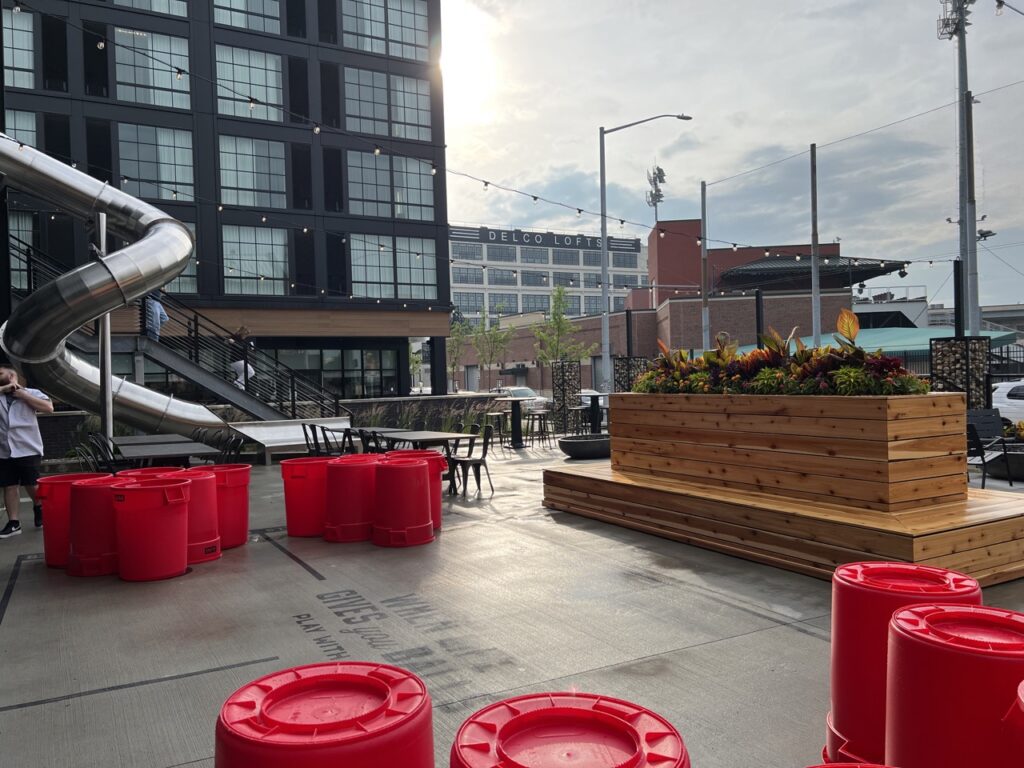 Patio at Pins Mechanical Dayton