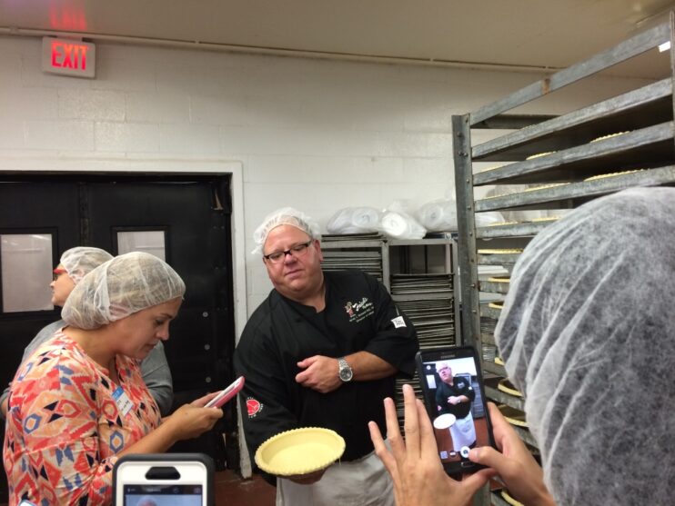 Frisch's Commissary staff show off pie crust