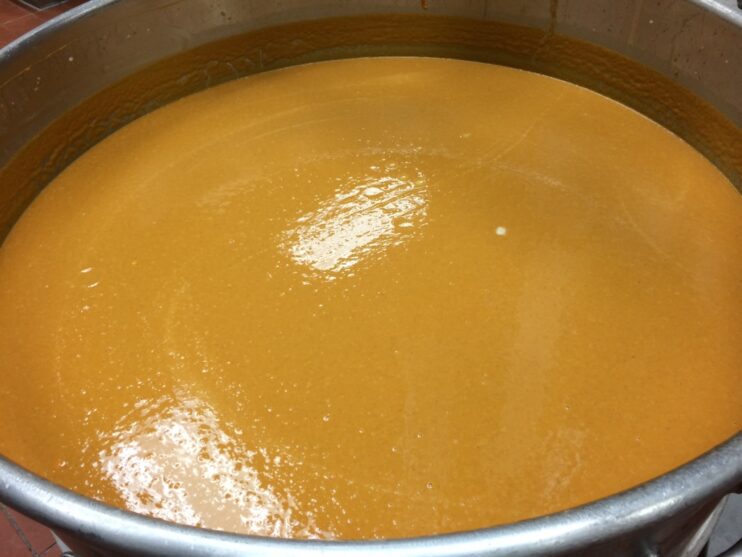 Frisch's Commissary pumpkin pie filling vat
