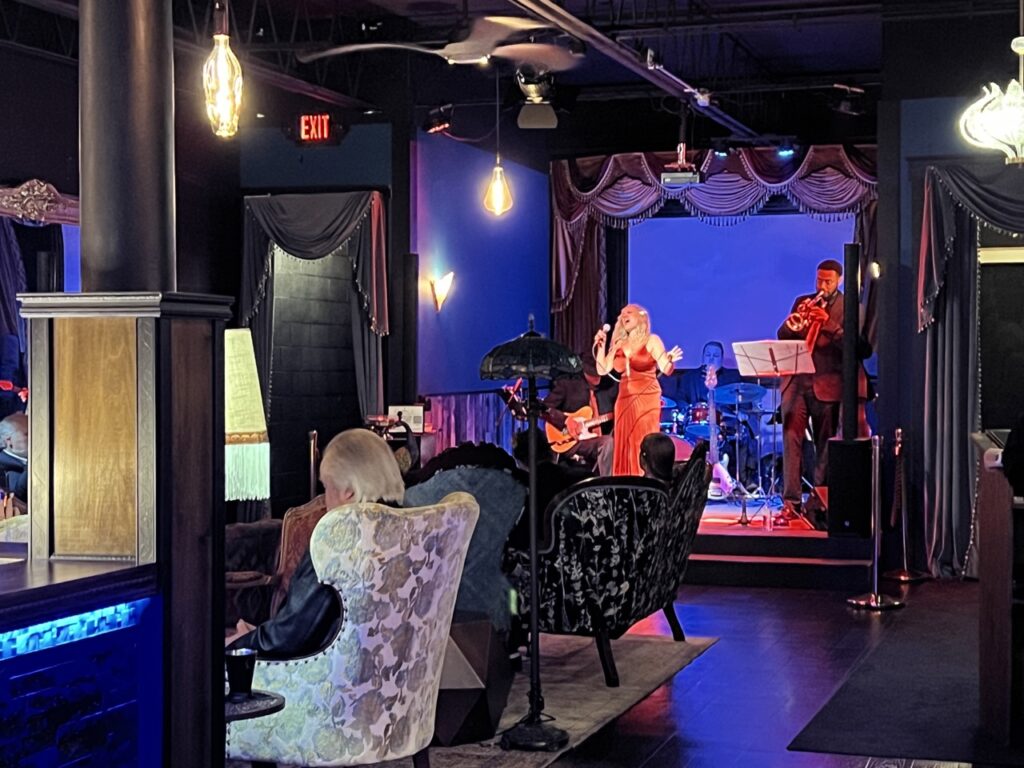 Band performing at Whisperz Speakeasy