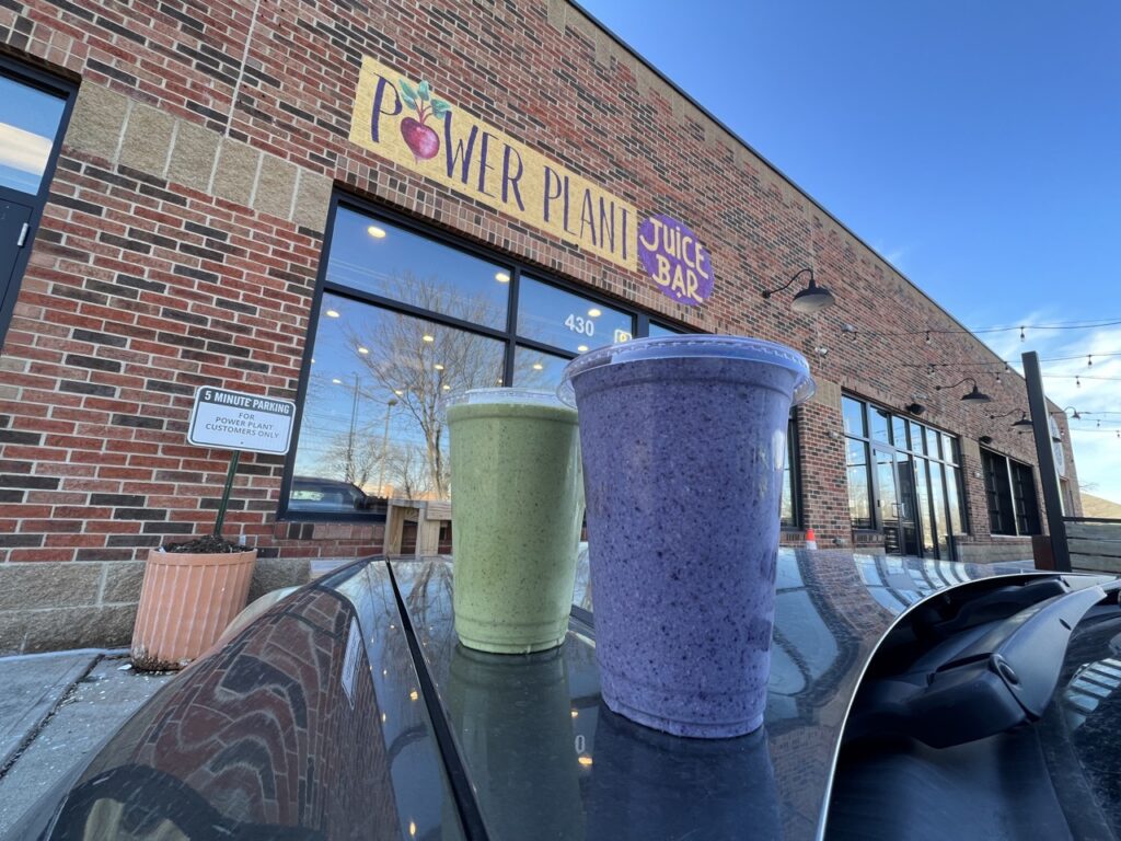Two smoothies from Power Plant