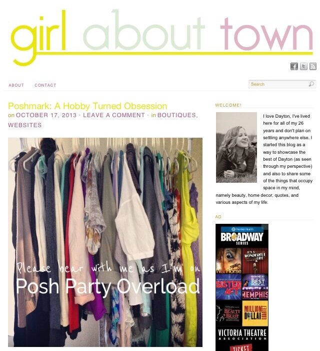 Screenshot of my blog in 2010s