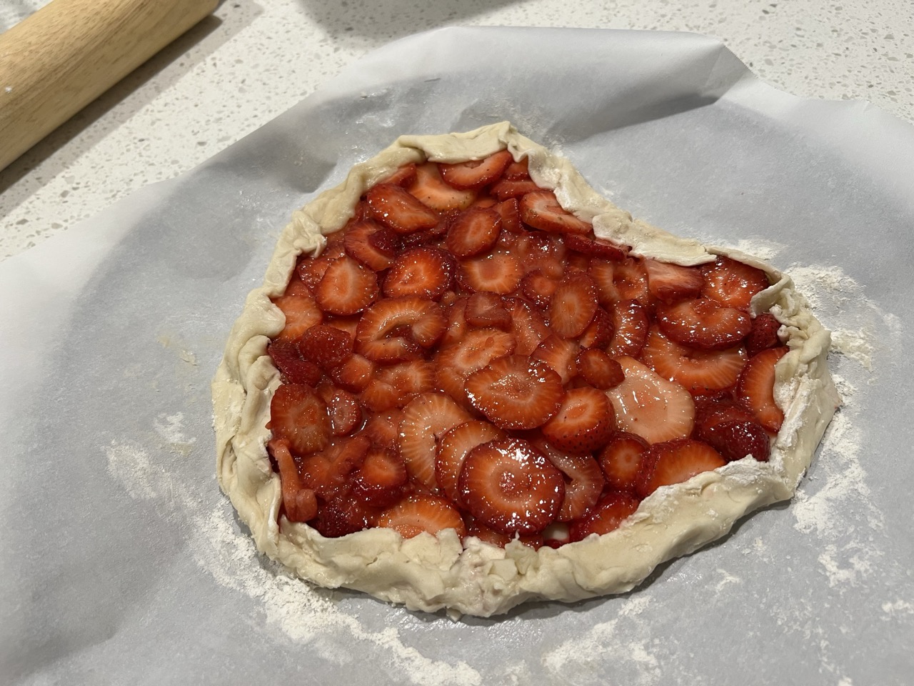Featured image for Make a Dayton Lavender Sugar Strawberry Galette