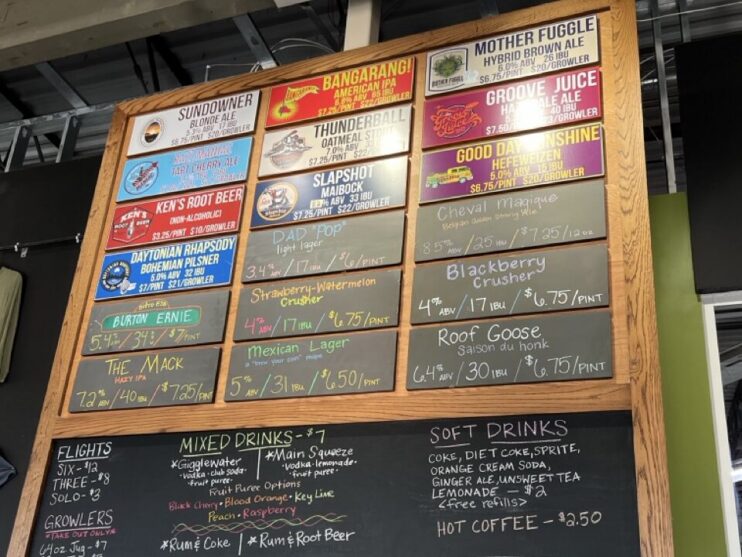 Eudora beer menu sign